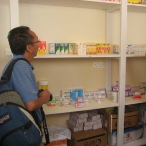 Dr.Fune of JerseyShore Medical in stocked pharmacy