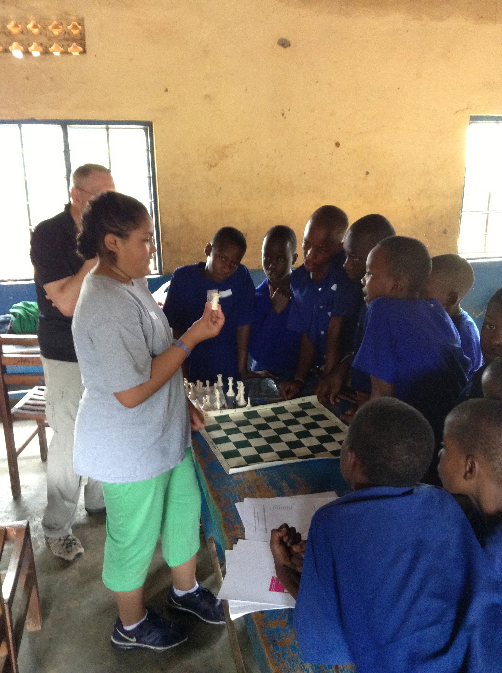 Judith Teaches abou the ROOK at St. Joseph's Primary School - Nabbingo, Uganda